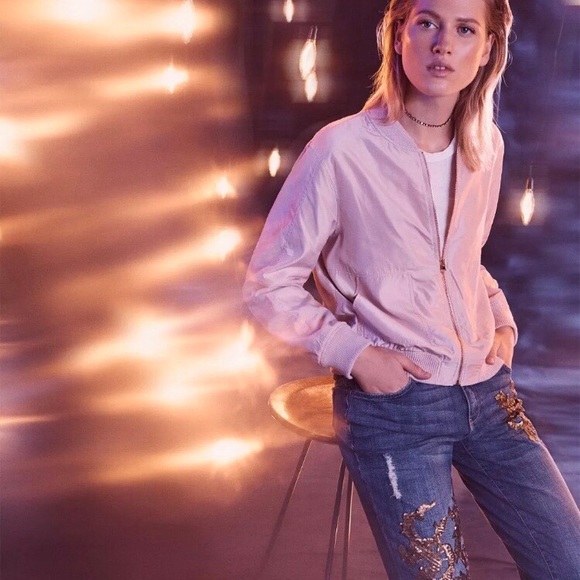 Anthropologie Jackets & Blazers - Anthropologie Hei Hei Bomber Journey Jacket Pink S